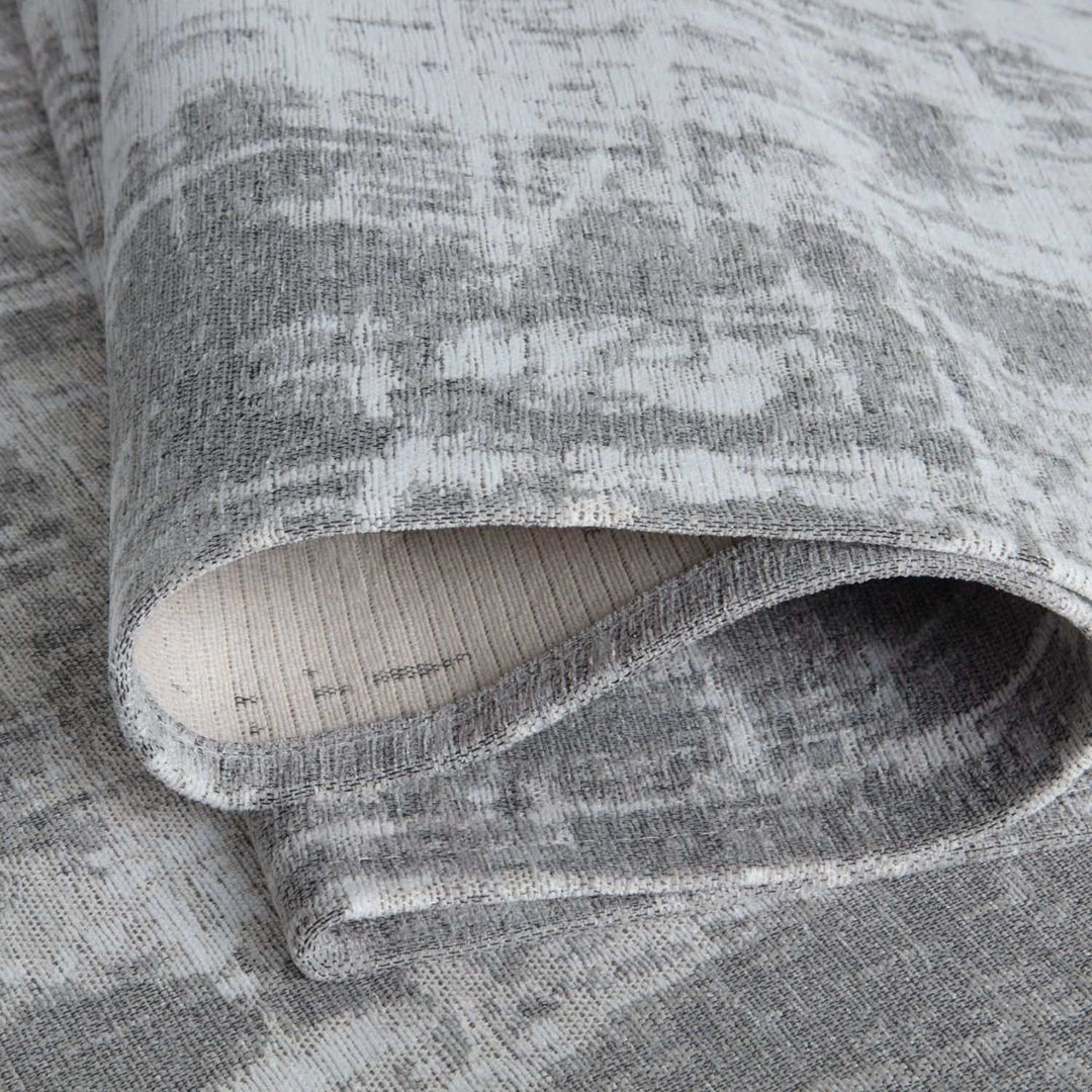 Machine Washable Flatweave Rug in Grey
