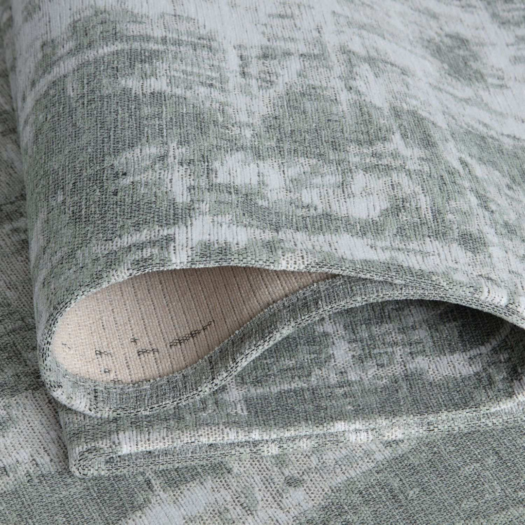 Machine Washable Flatweave Rug Striped Green | The Rugs