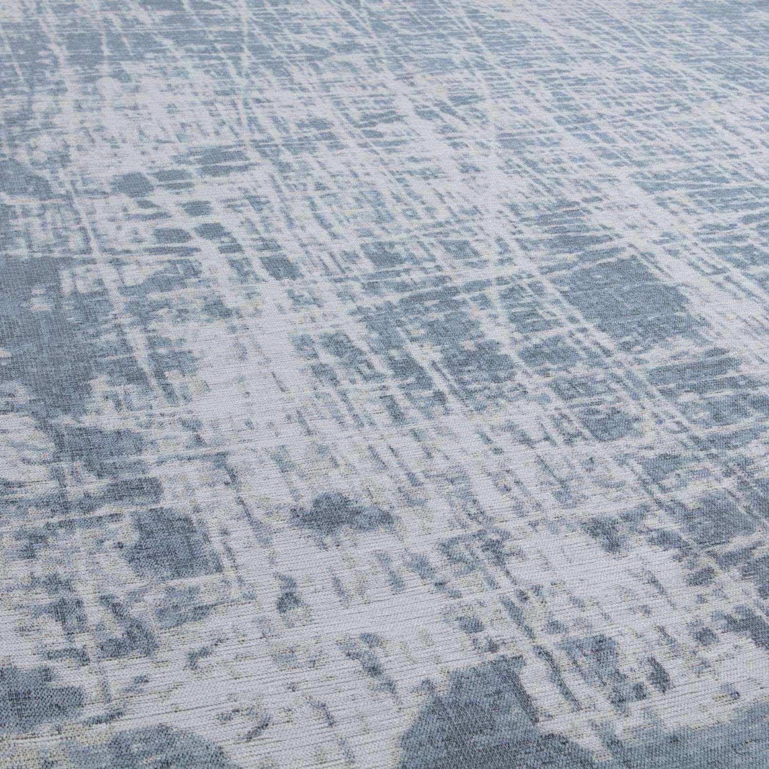 Machine Washable Flatweave Rug Striped Blue