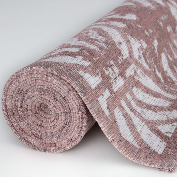 Machine Washable Flatweave Rug Geometric in Pink