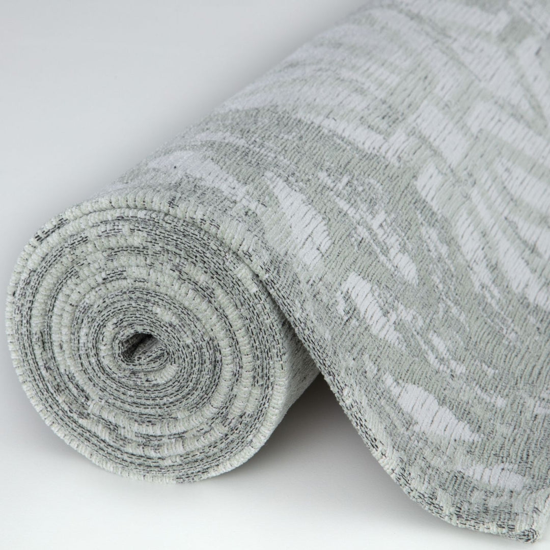 Machine Washable Flatweave Rug Geometric in Green