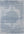 Machine Washable Flatweave Rug Medallion in Blue