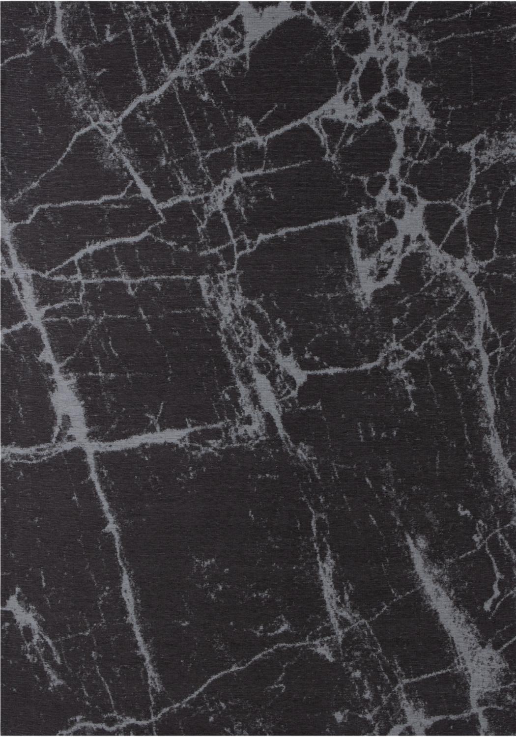 Machine Washable Flatweave Rug Abstract Design in Grey