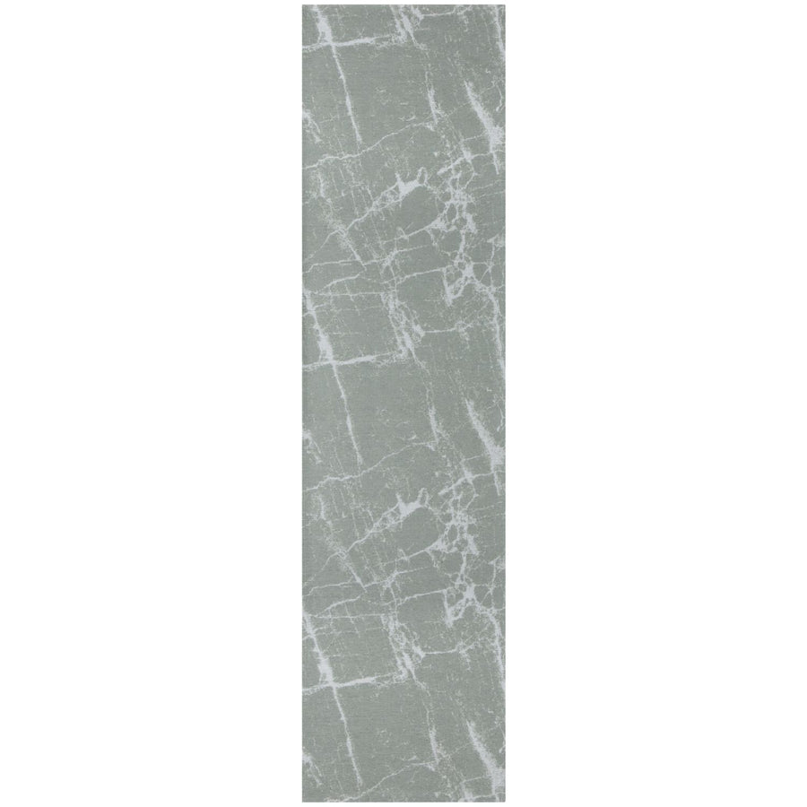 Machine Washable Flatweave Rug Abstract Green