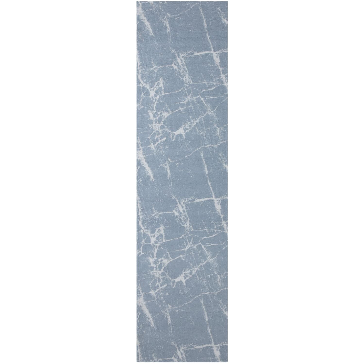 Machine Washable Flatweave Rug Abstract Blue