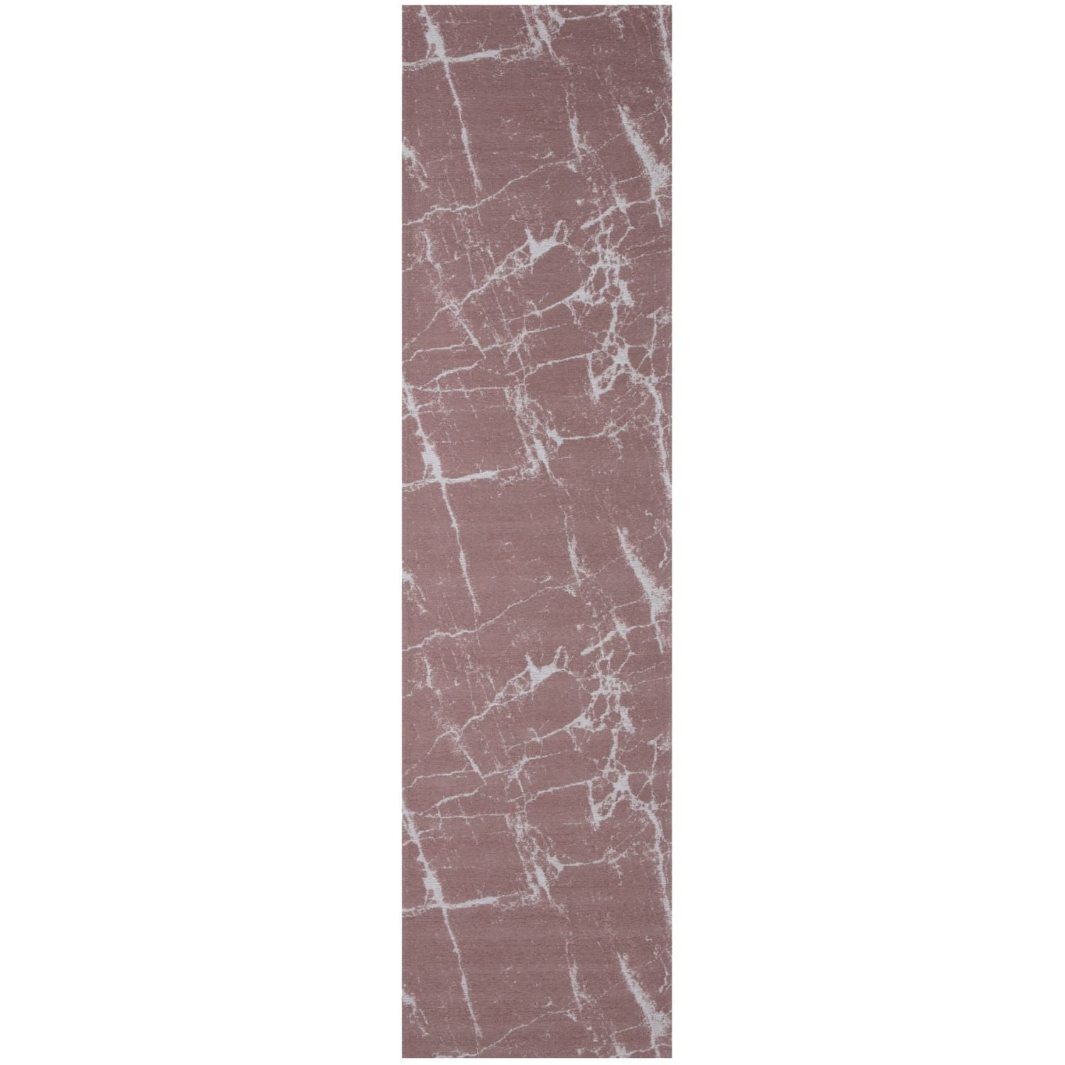 Machine Washable Flatweave Rug Abstract Pink