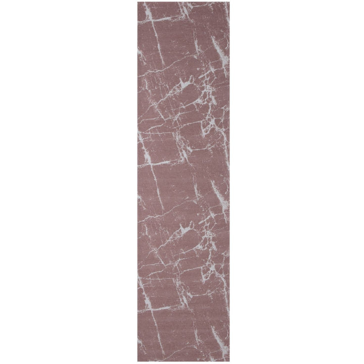 Machine Washable Flatweave Rug Abstract Pink