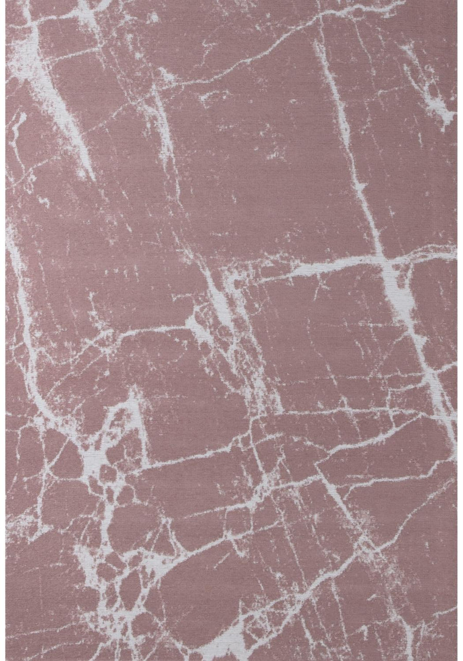 Machine Washable Flatweave Rug Abstract Pink