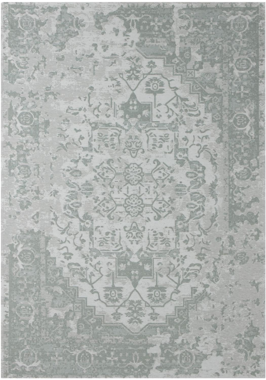 Machine Washable Flatweave Rug Oriental in Green