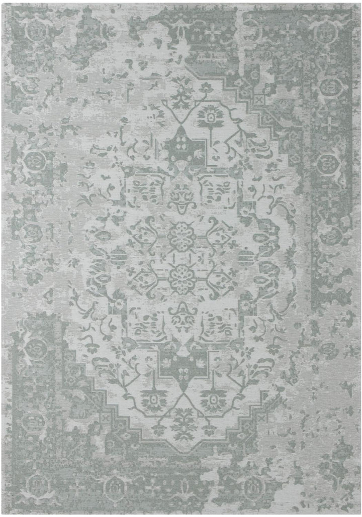 Machine Washable Flatweave Rug Oriental in Green