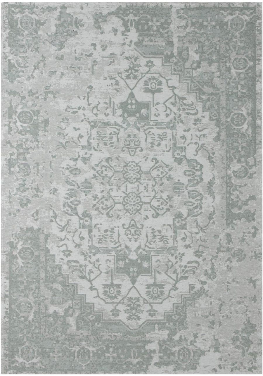 Machine Washable Flatweave Rug Oriental in Green
