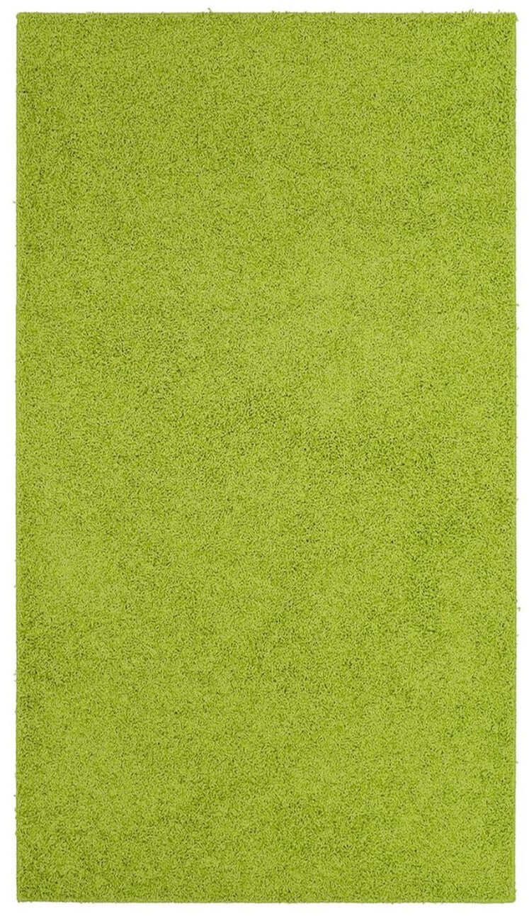 Fiji Kiwi Green Washable Solid Shaggy Rug