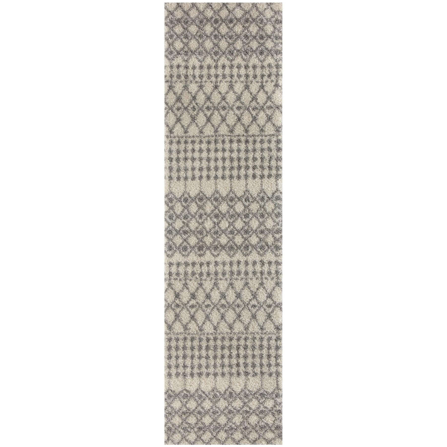 The Rugs Area Rug - Modern Luxury Shaggy Rug Moroccan Ivory