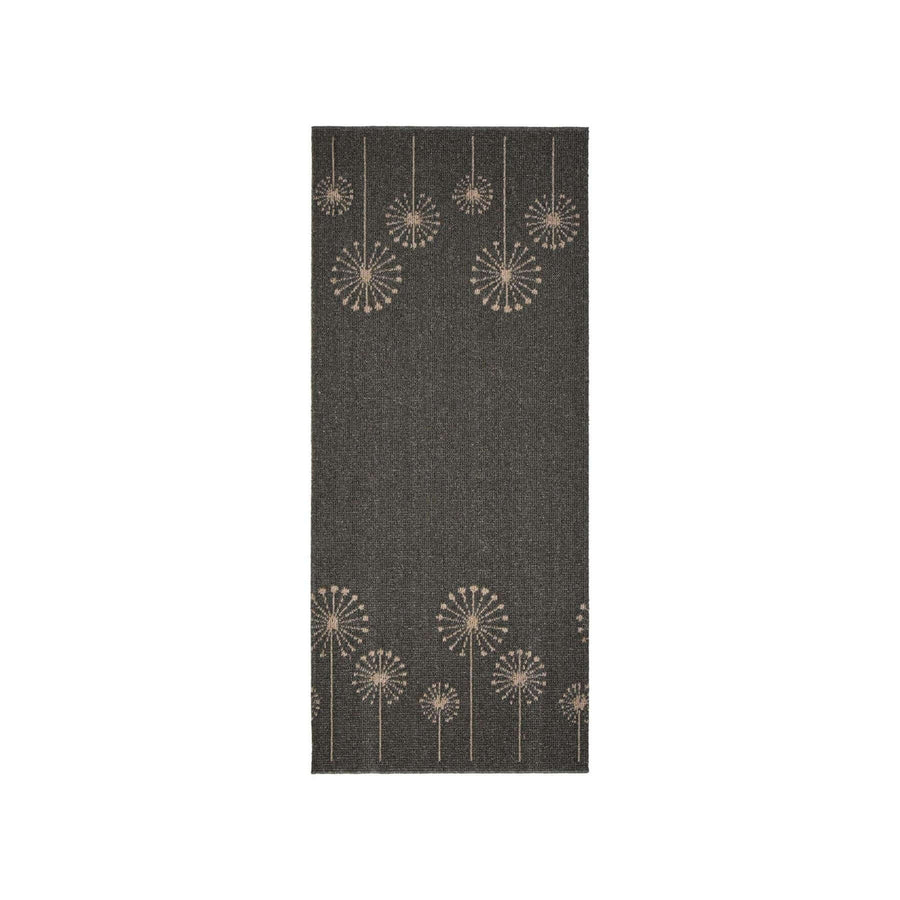 Geneva Lead Sand Flower Washable Rug & Runner