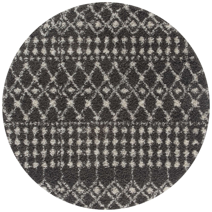 The Rugs Area Rug - Modern Luxury Shaggy Rug Moroccan Dark Grey