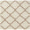 Moroccan Design Thick Shaggy Area Rugs Ivory Beige
