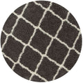 Moroccan Dark Grey Shaggy Rug | 740