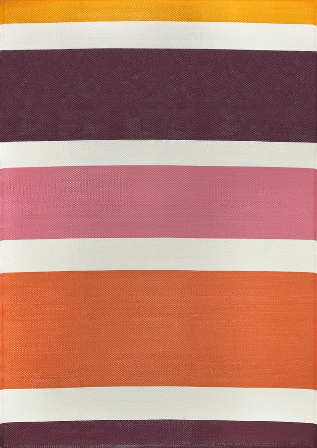 Rainbow Outdoor Rug Pink | Patio Decor | The Rugs