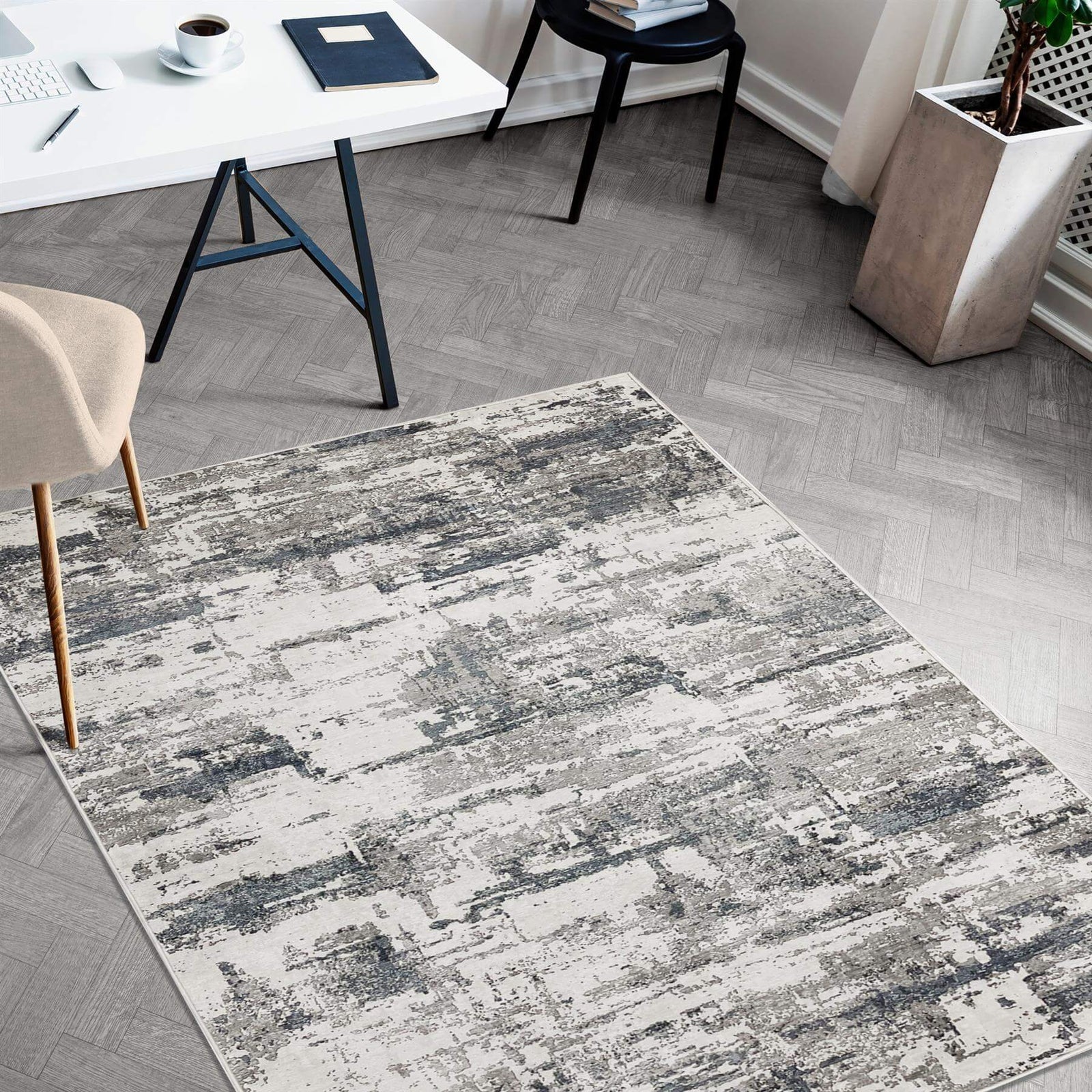 Tokyo Abstract Blue Rug | Modern Luxury for Your Home