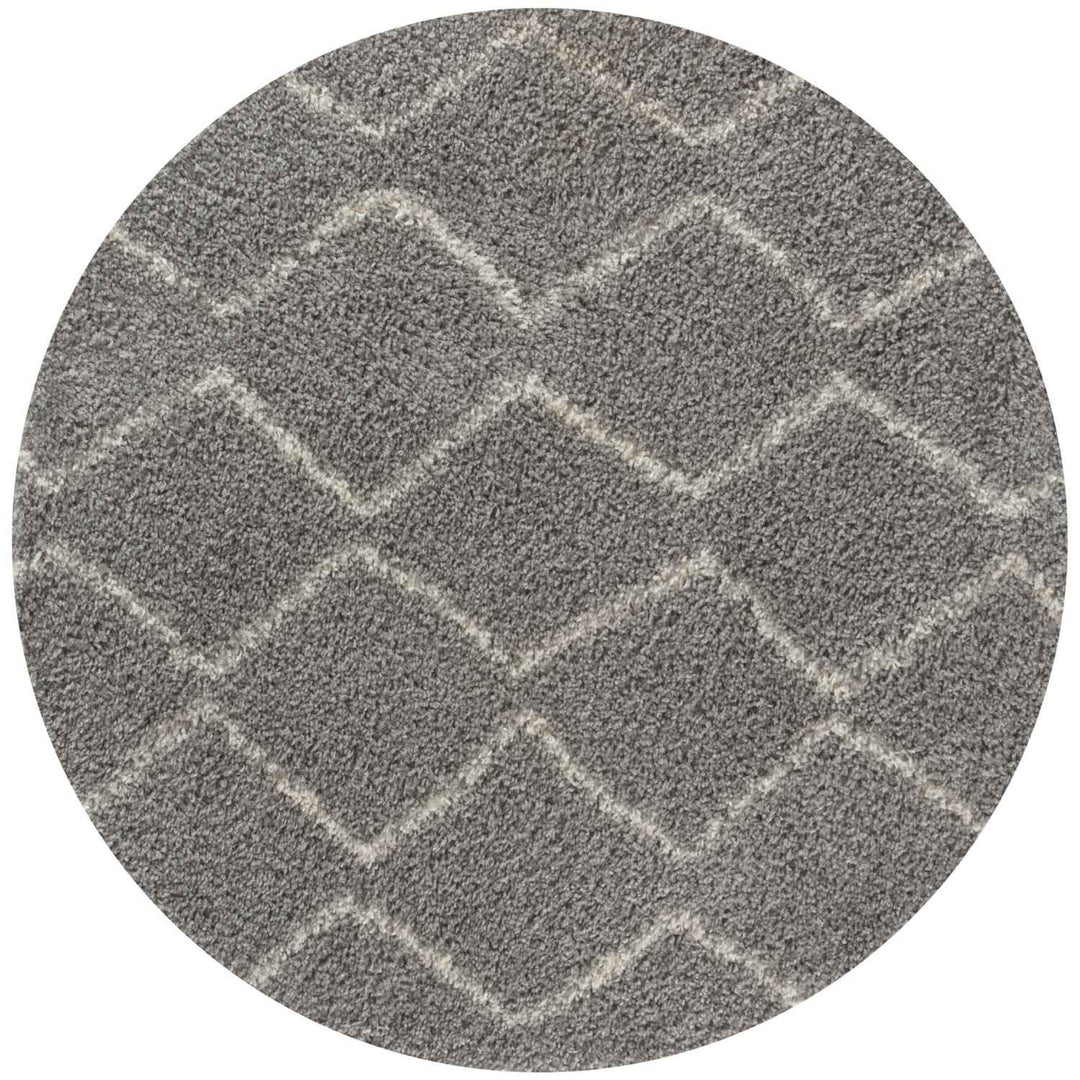 Moroccan Shaggy Grey rug plush rug combines softness, durability