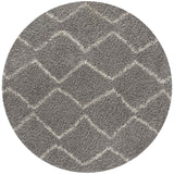 Moroccan Shaggy Grey rug plush rug combines softness, durability