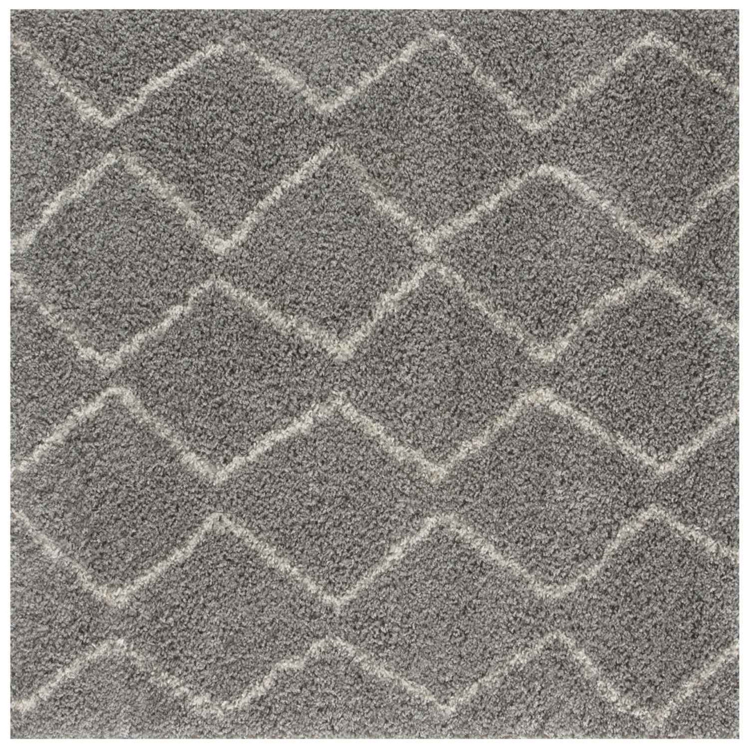 Moroccan Shaggy Grey rug plush rug combines softness, durability