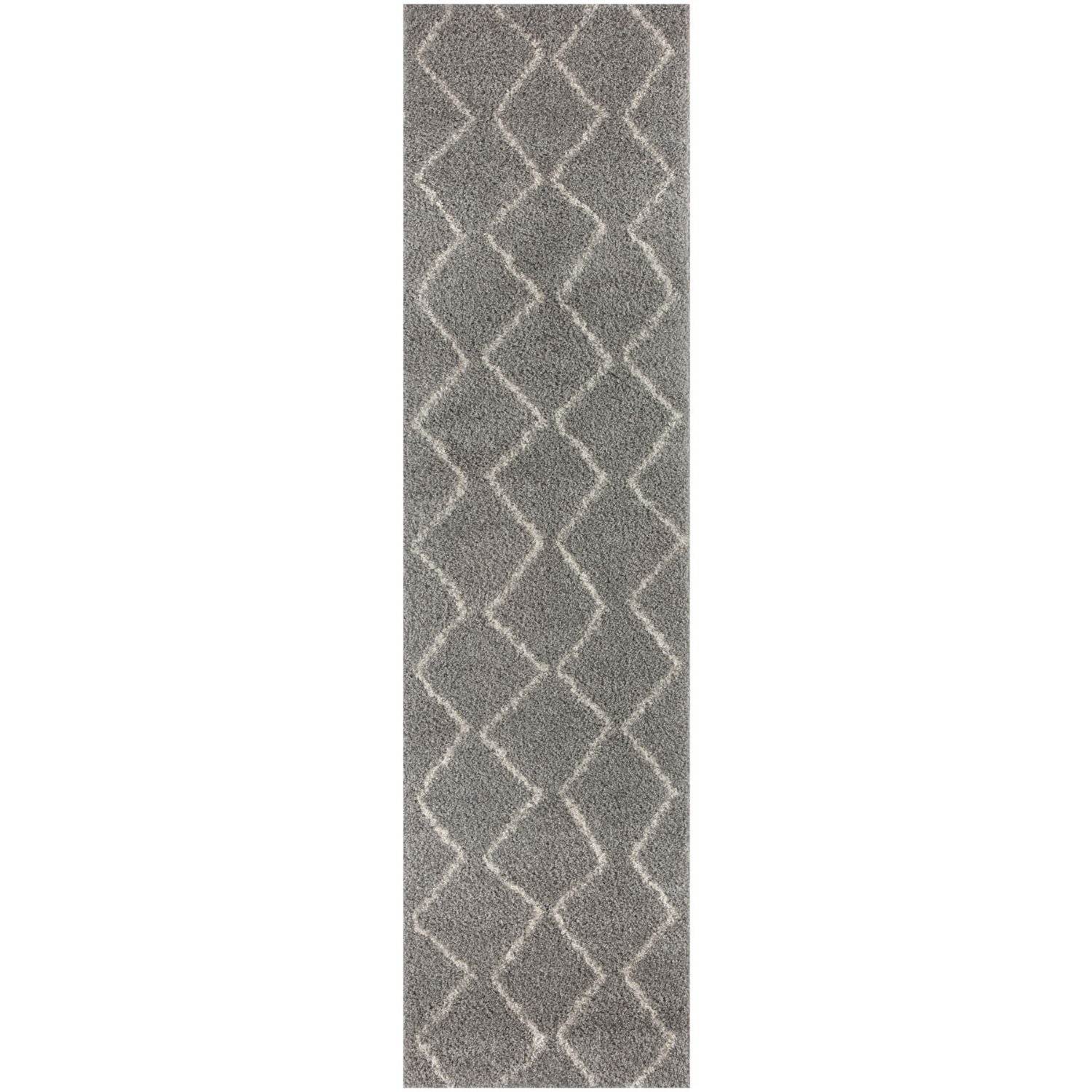 Moroccan Shaggy Grey rug plush rug combines softness, durability