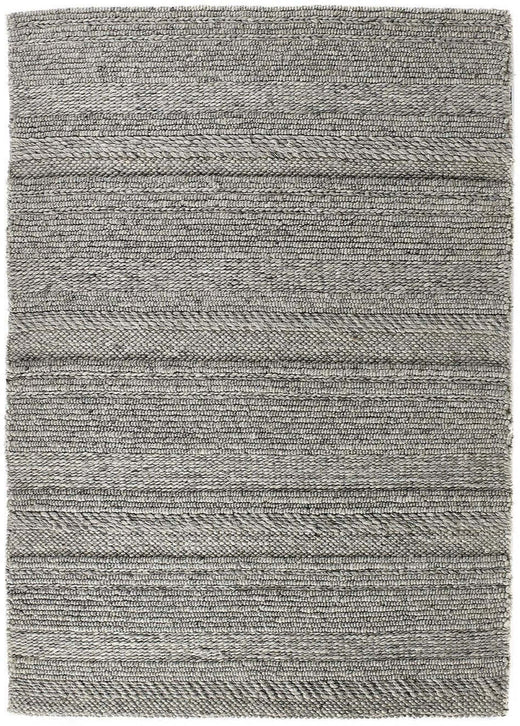 Chunky Natural Grey Knitted Rug | Handwoven Luxury |The Rugs