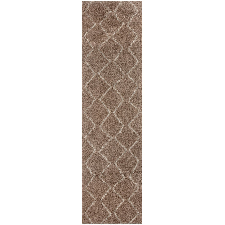 Shaggy rug Beige colour High Quality Elegant Moroccan Pattern