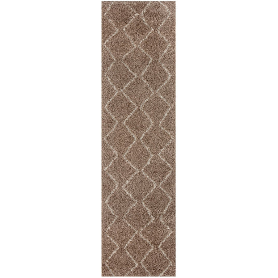 Shaggy rug Beige colour High Quality Elegant Moroccan Pattern