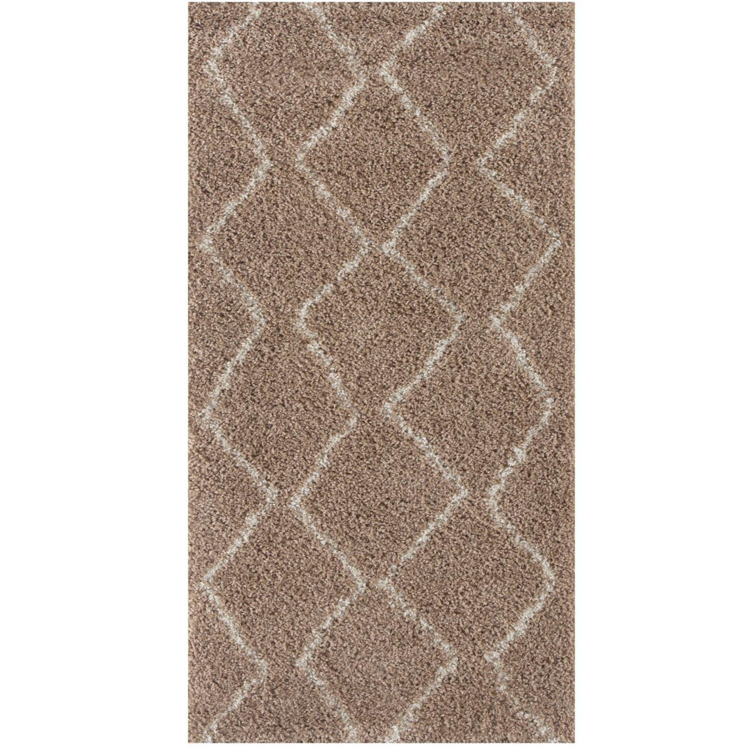 Shaggy rug Beige colour High Quality Elegant Moroccan Pattern