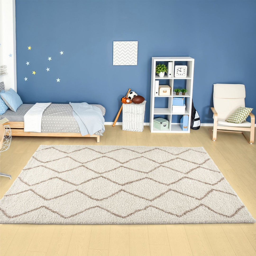Ivory Beige colours Moroccan rug High Quality Suitable for Floor heating