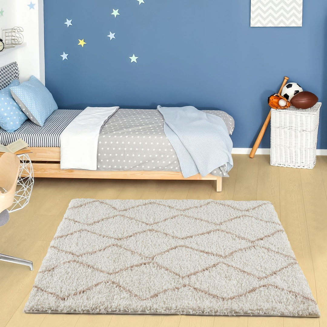 Ivory Beige colours Moroccan rug High Quality Suitable for Floor heating