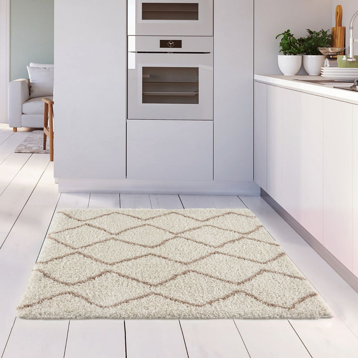 Ivory Beige colours Moroccan rug High Quality Suitable for Floor heating