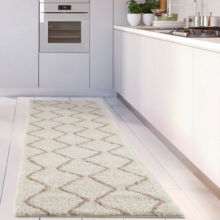 Ivory Beige colours Moroccan rug High Quality Suitable for Floor heating