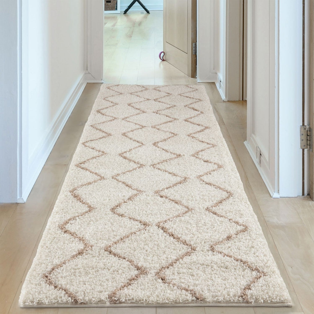 Ivory Beige colours Moroccan rug High Quality Suitable for Floor heating