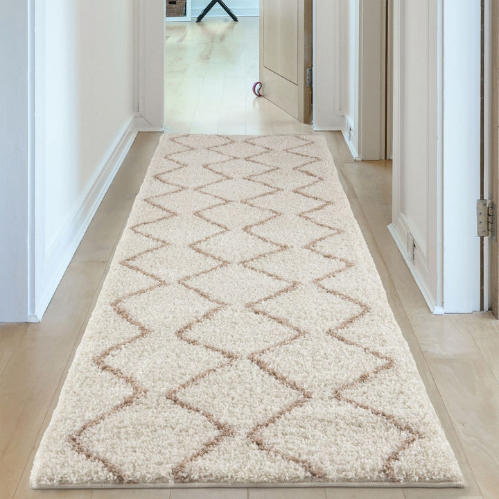 Ivory Beige colours Moroccan rug High Quality Suitable for Floor heating