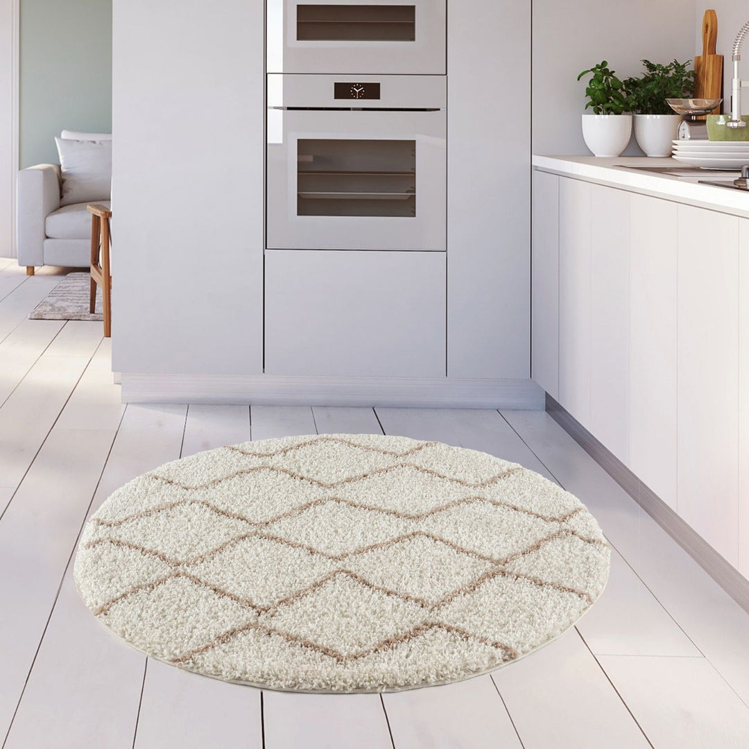 Ivory Beige colours Moroccan rug High Quality Suitable for Floor heating