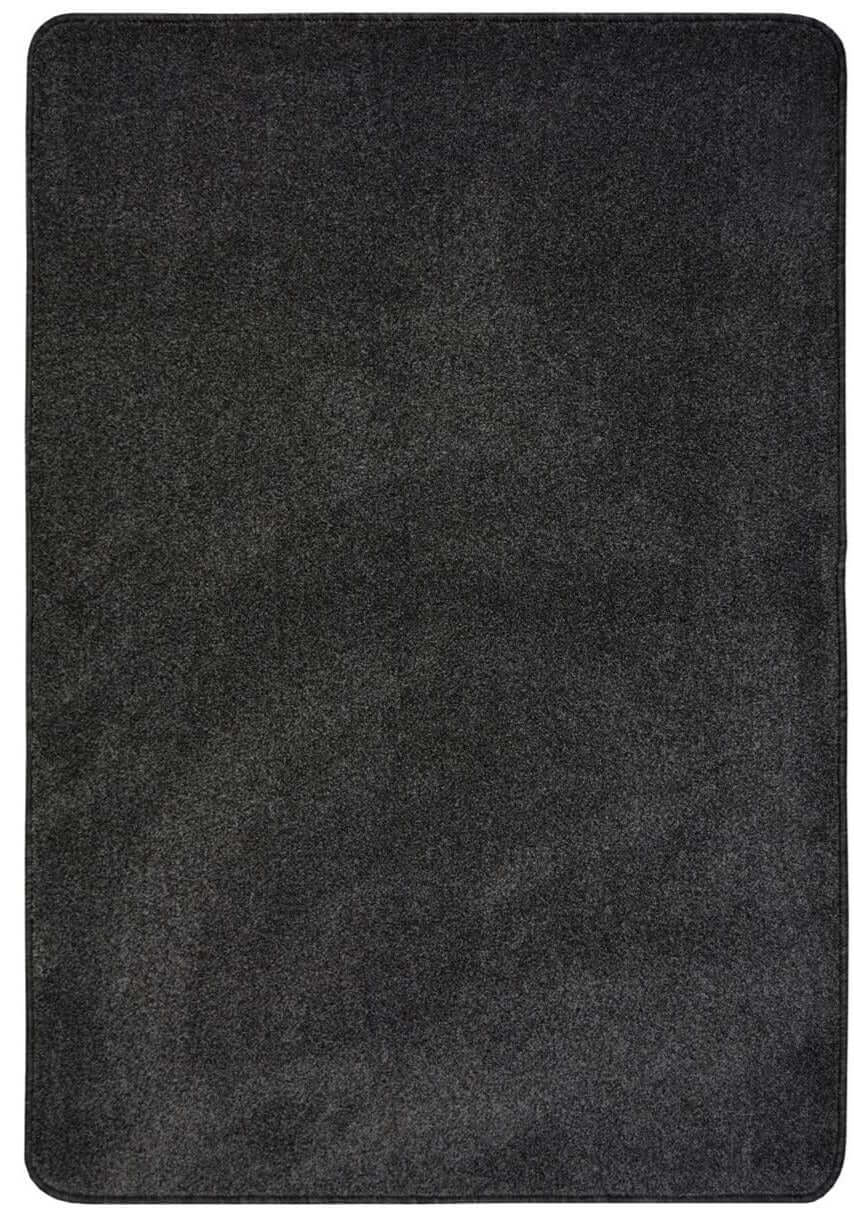 Eco-Friendly Recycled Low Pile Rug in Charcoal