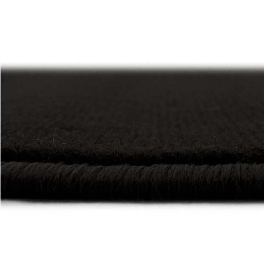 Solid Black Living Room Rug | Low-Pile | The Rugs