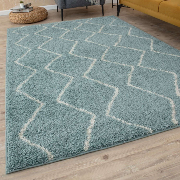 Moroccan-style thick shaggy rug, With a deep 30 mm pile, non-shedding, pet-friendly