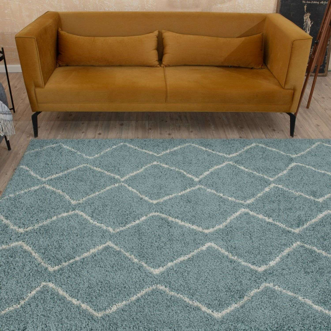 Moroccan-style thick shaggy rug, With a deep 30 mm pile, non-shedding, pet-friendly