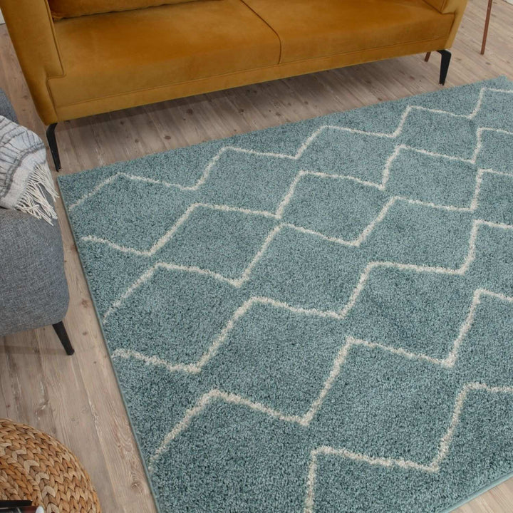 Moroccan-style thick shaggy rug, With a deep 30 mm pile, non-shedding, pet-friendly