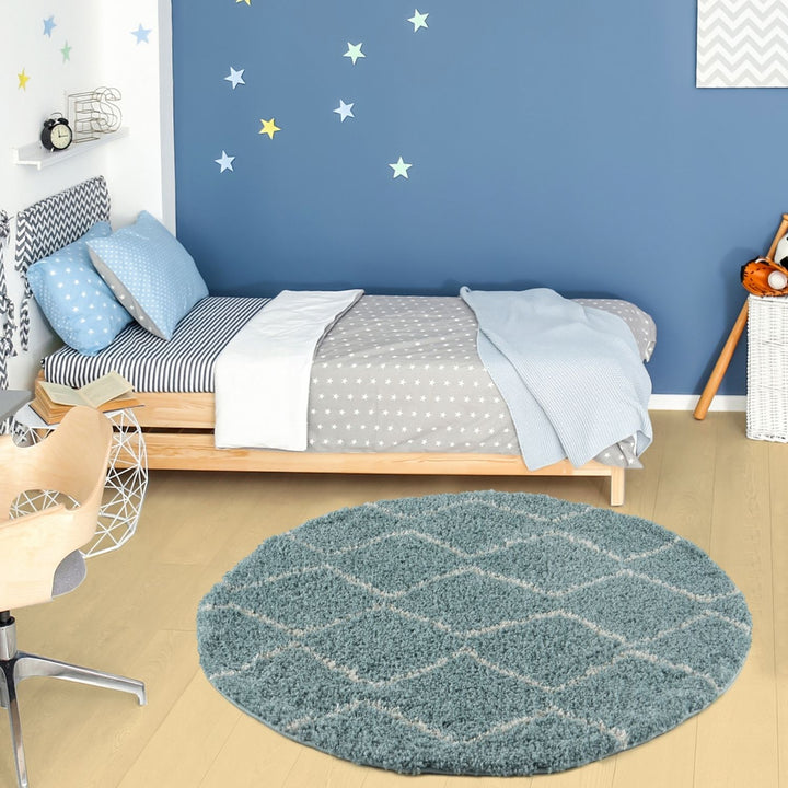 Moroccan-style thick shaggy rug, With a deep 30 mm pile, non-shedding, pet-friendly