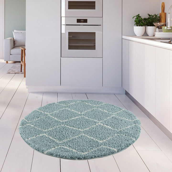 Moroccan-style thick shaggy rug, With a deep 30 mm pile, non-shedding, pet-friendly