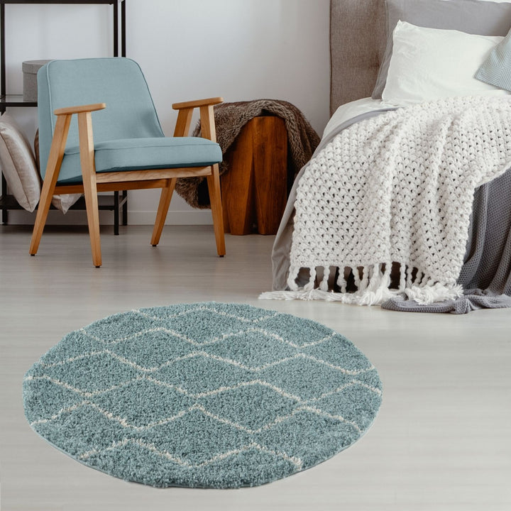 Moroccan-style thick shaggy rug, With a deep 30 mm pile, non-shedding, pet-friendly