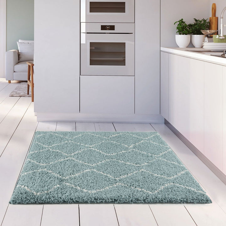 Moroccan-style thick shaggy rug, With a deep 30 mm pile, non-shedding, pet-friendly