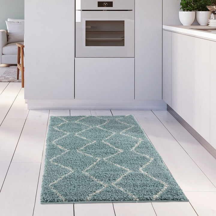 Moroccan-style thick shaggy rug, With a deep 30 mm pile, non-shedding, pet-friendly