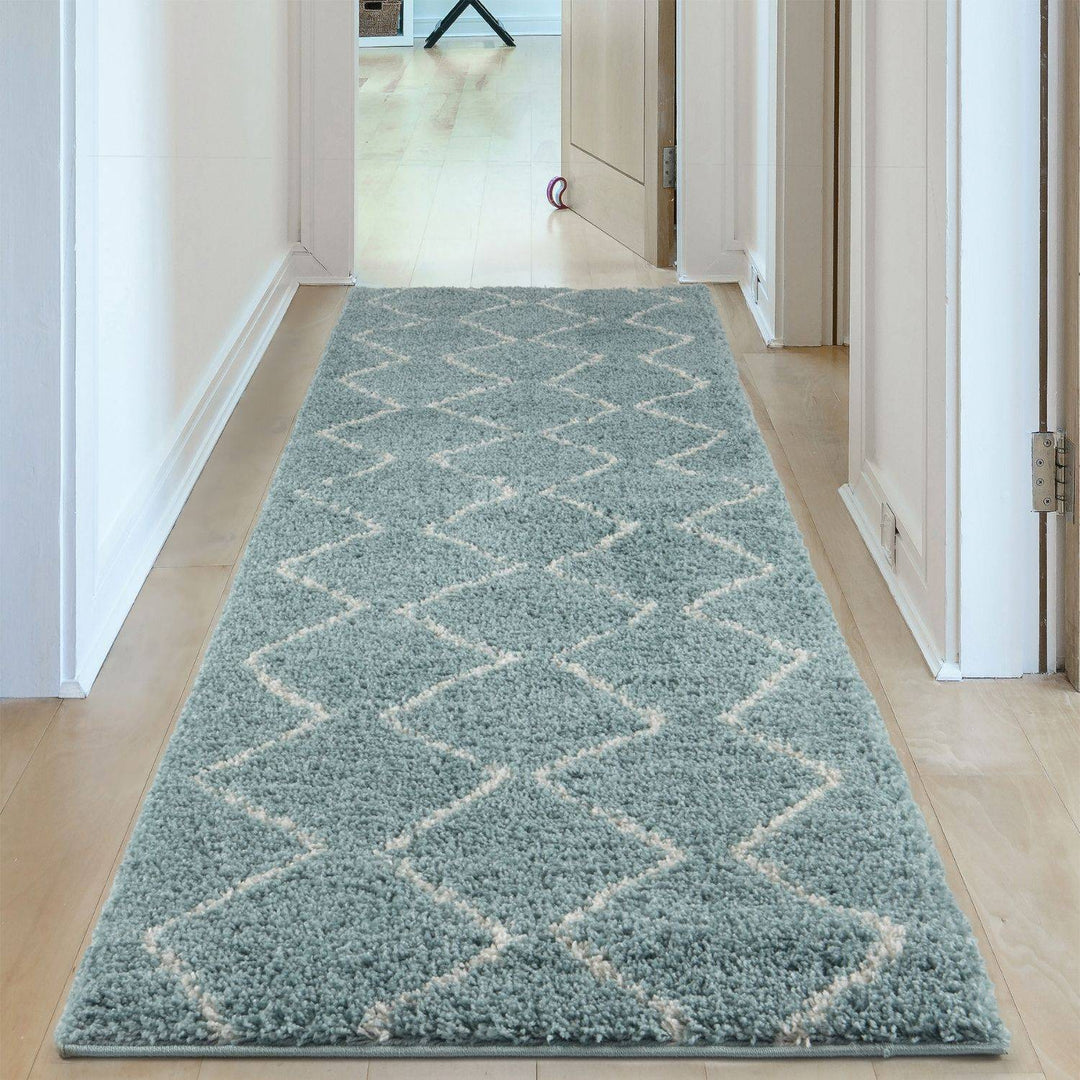 Moroccan-style thick shaggy rug, With a deep 30 mm pile, non-shedding, pet-friendly