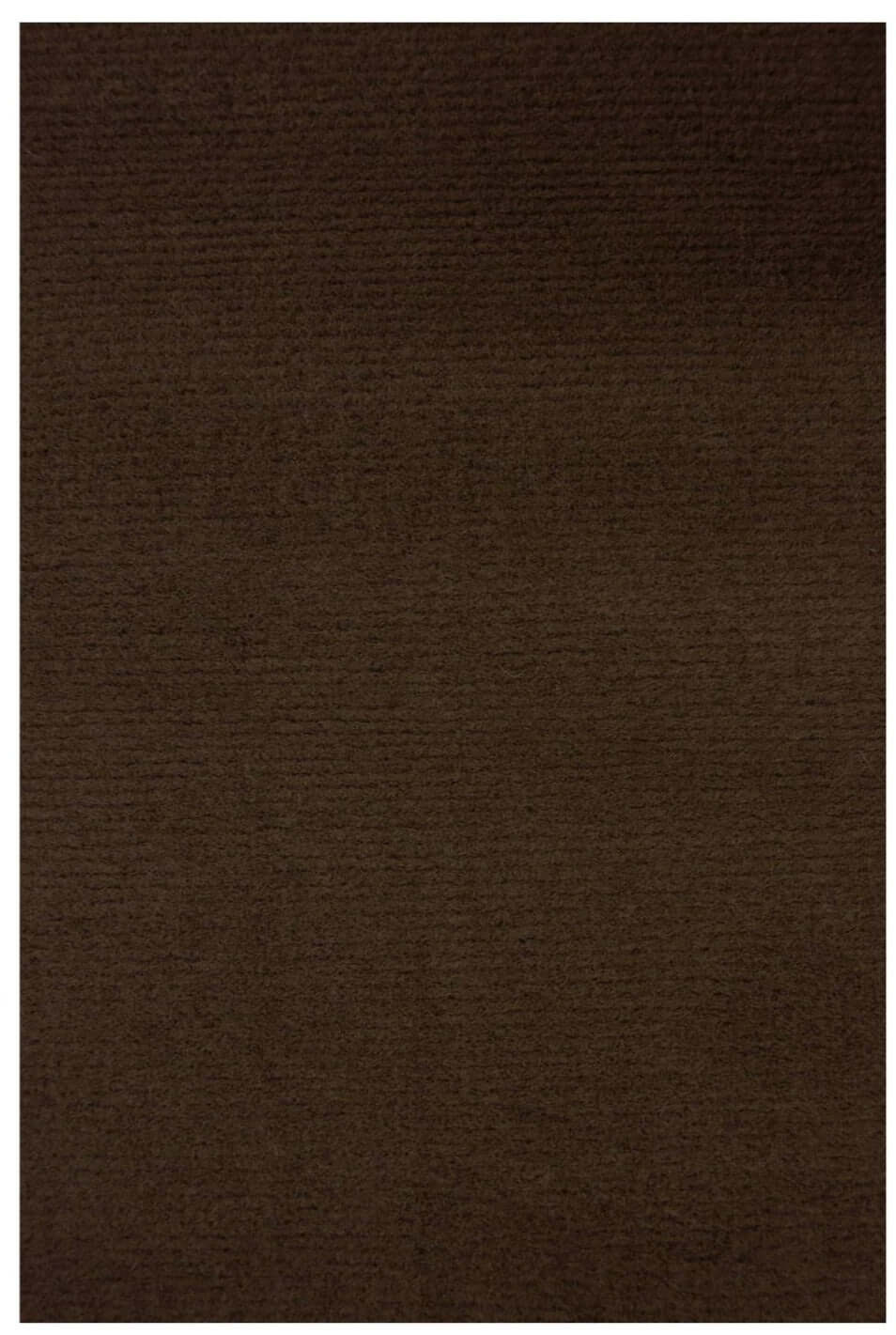 Solid Design Living Room Rug in Brown